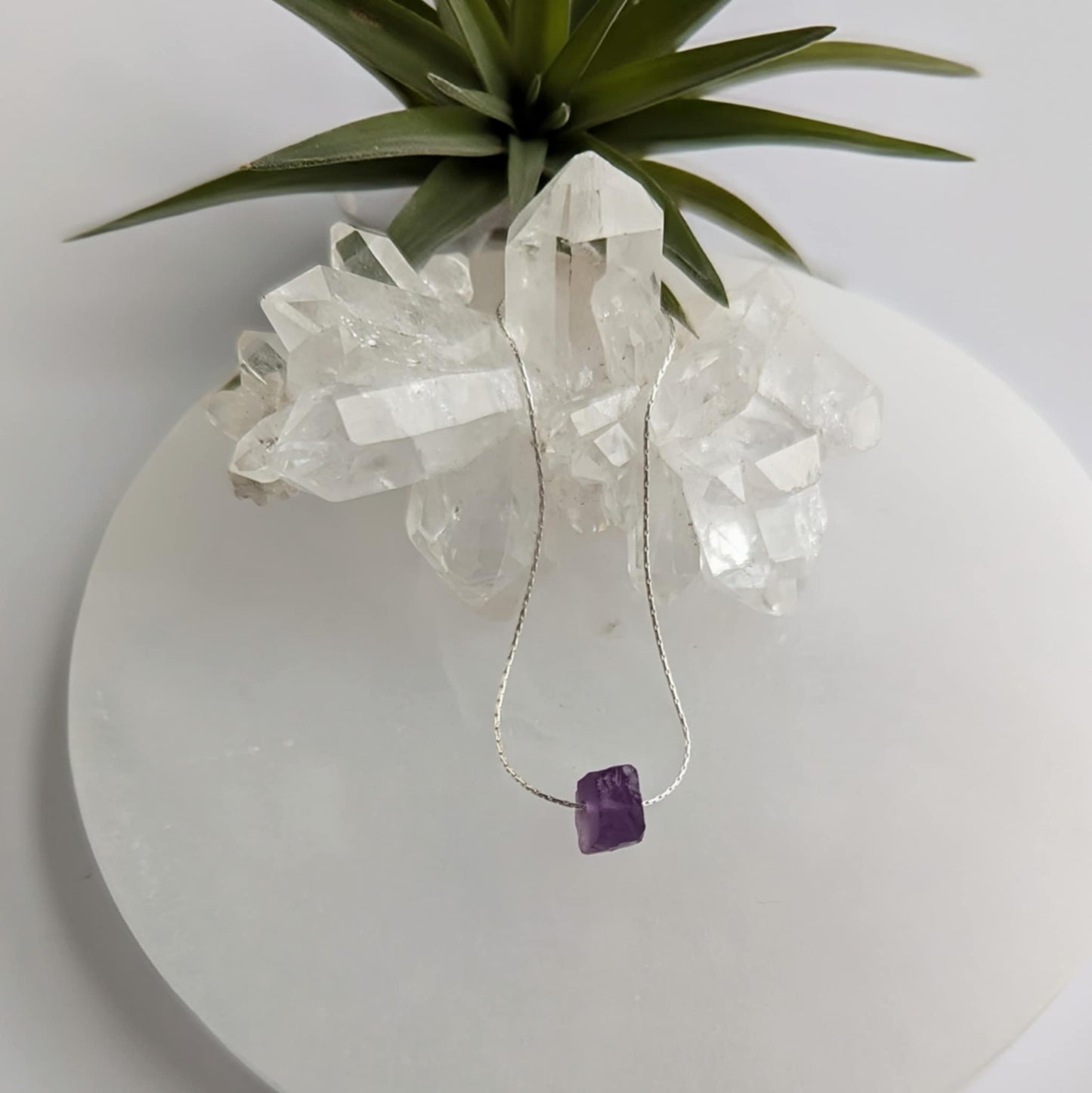 Raw Amethyst Calm Necklace