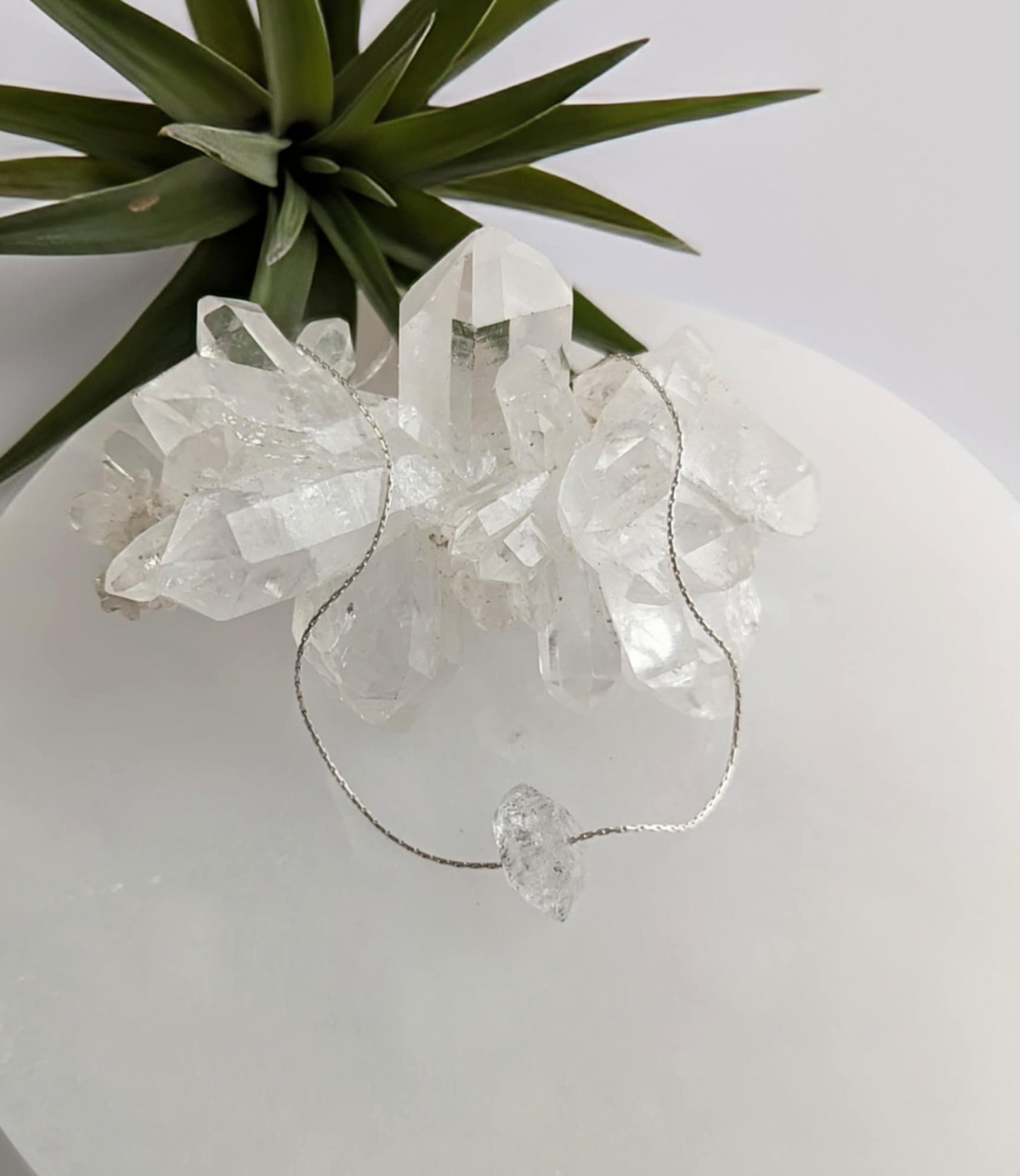 Raw Radiance Herkimer Diamond Necklace